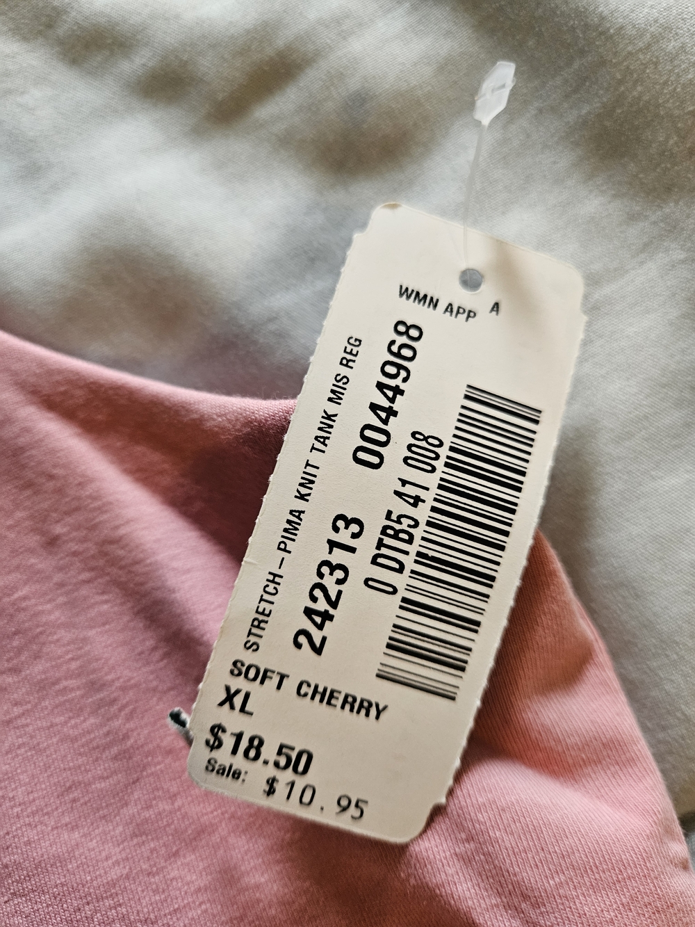 LL BEAN Women's Dusty Pink Tank Top - Picture 3 of 3